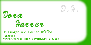 dora harrer business card